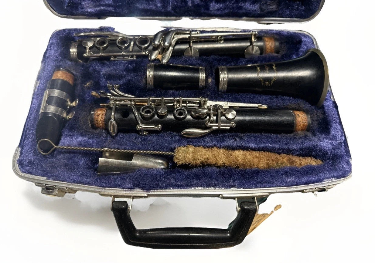 Vintage Meyer Wooden Bb Clarinet with Case