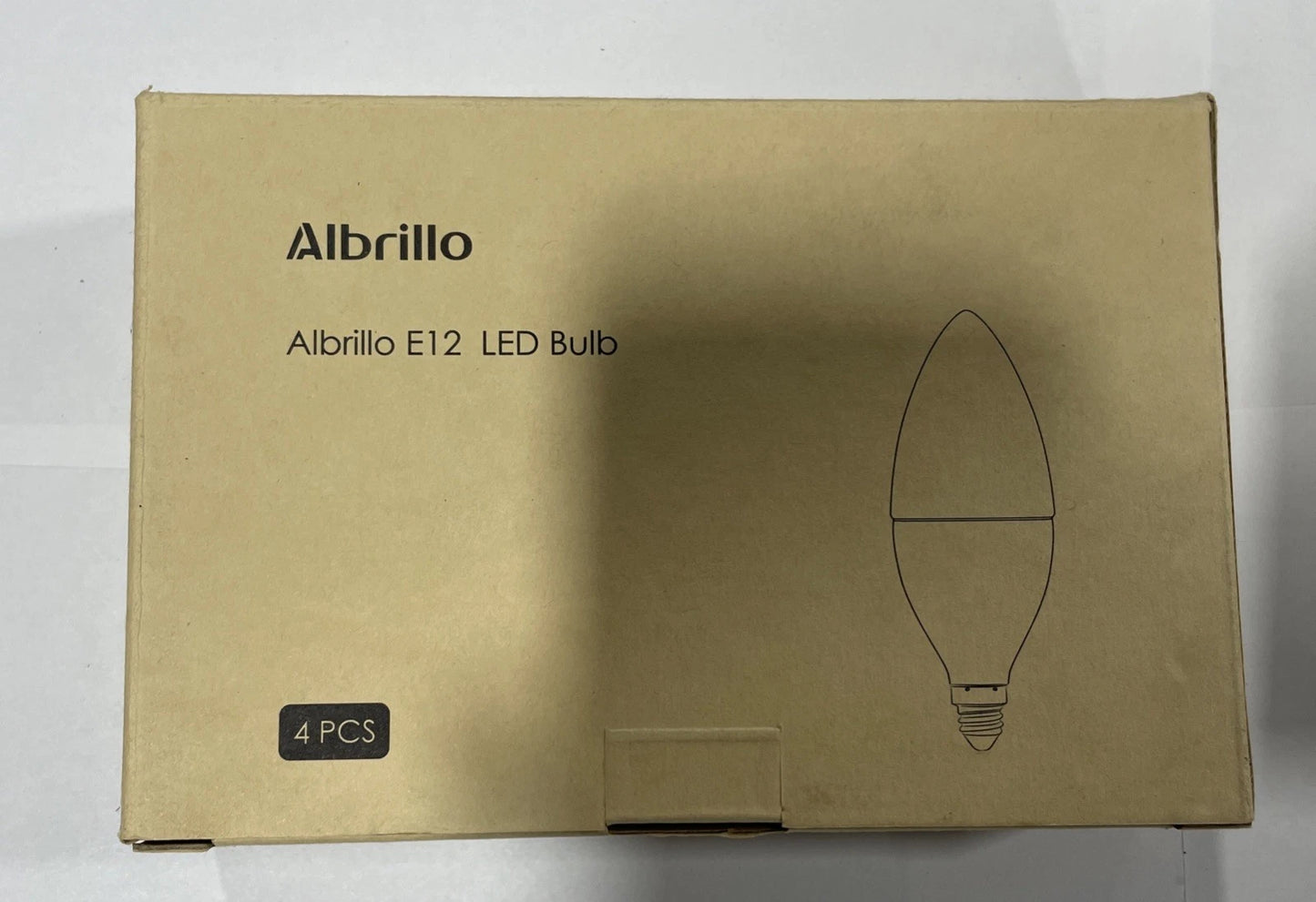 Albrillo E12 Bulb 4 Pcs Candelabra LED Bulbs, Model ￼LL-LB4
