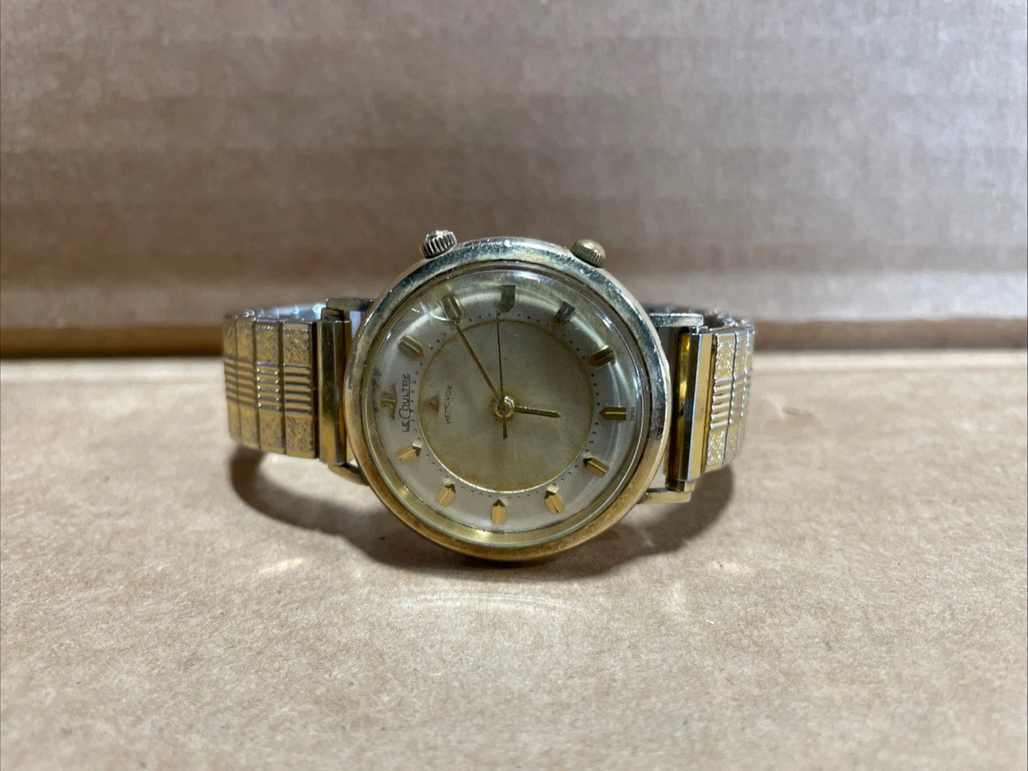 Vintage Collectible LeCoultre Memovox Alarm 10K Gold Filled Watch