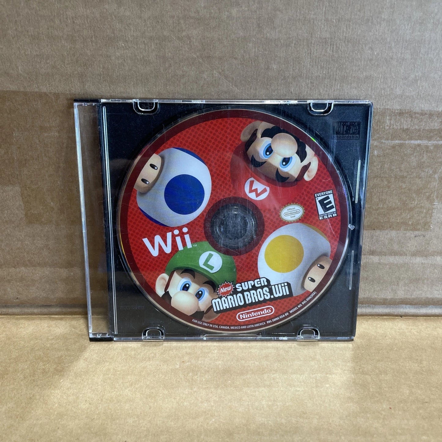 SUPER MARIO BROS (Nintendo Wii) DISC ONLY- NO CASE - Tested & Working