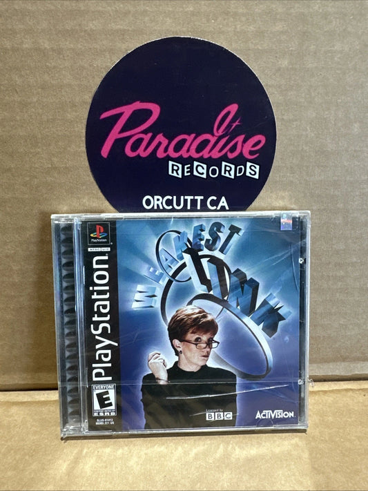 The Weakest Link PS1 PlayStation 1 + Reg Card - Complete CIB