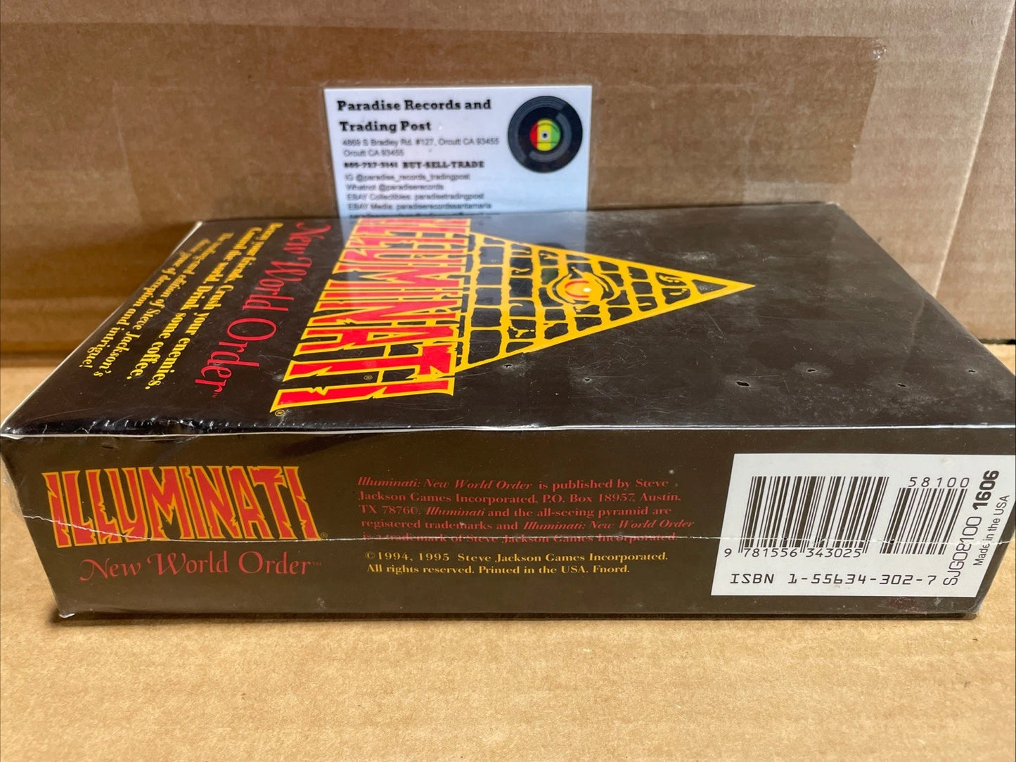 ILLUMINATI NEW WORLD ORDER STEVE JACKSON LIMITED EDITION BOOSTER BOX SEALED