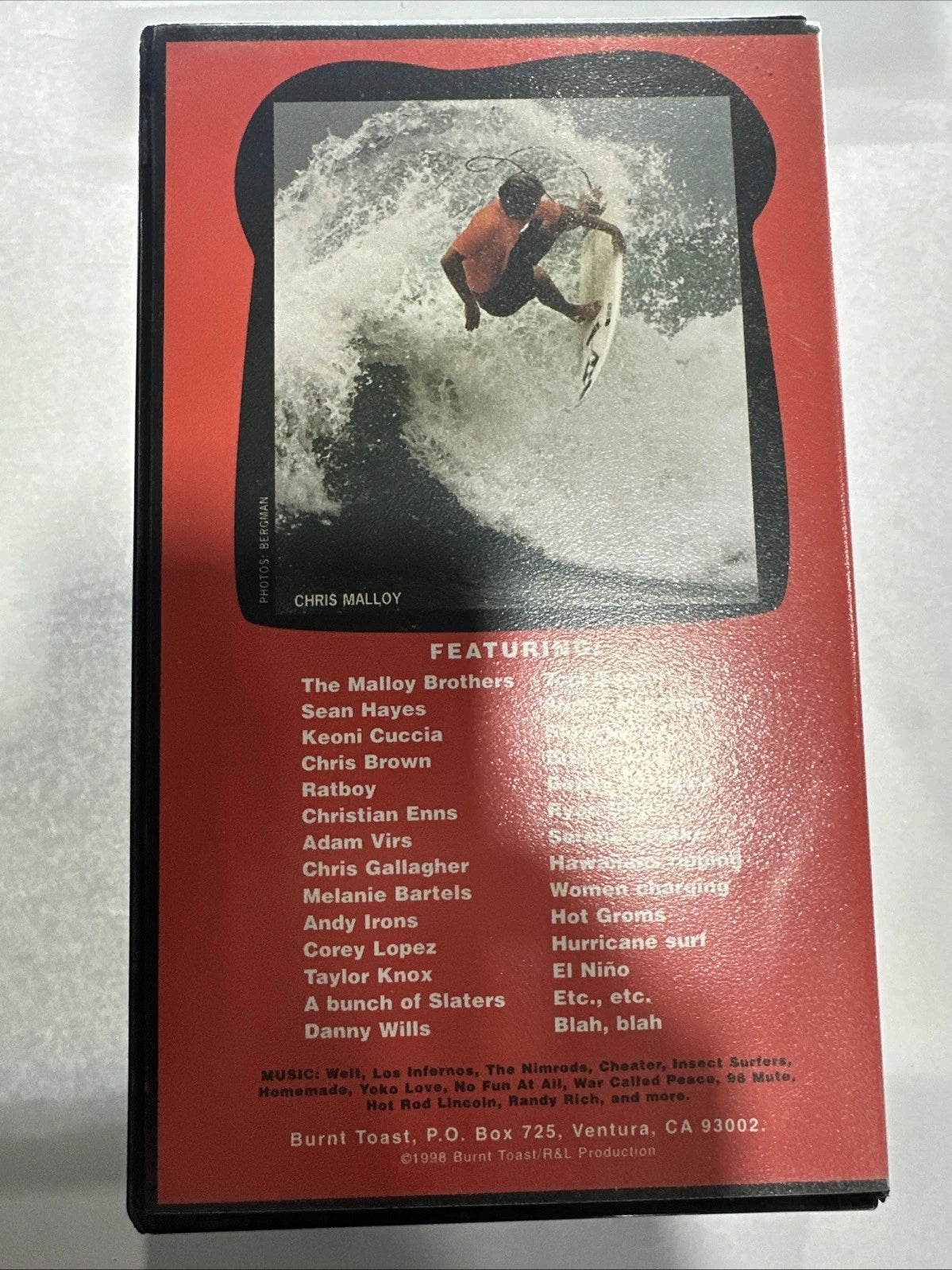NEW BURNT TOAST VINTAGE ANDY IRONS SUP WETSUIT MX FOIL SURFBOARD SURF VHS VIDEO