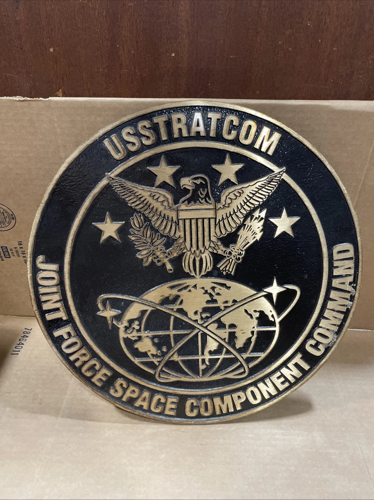 USSTRATCON JOINT FORCE SPACE COMPONENT COMMAND METAL SIGN