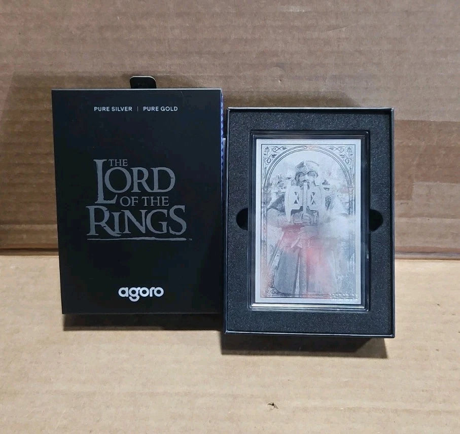 Agoro Lord Of The Rings Tier 3 5g 999 Silver Gimli, 041/180 Open Box Rare