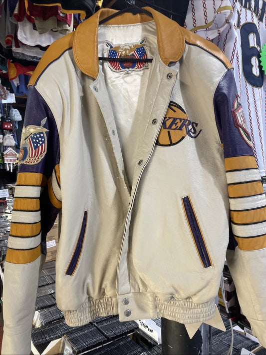 VERY RARE Jeff Hamilton Limited Edition L.A Lakers Leather Jacket