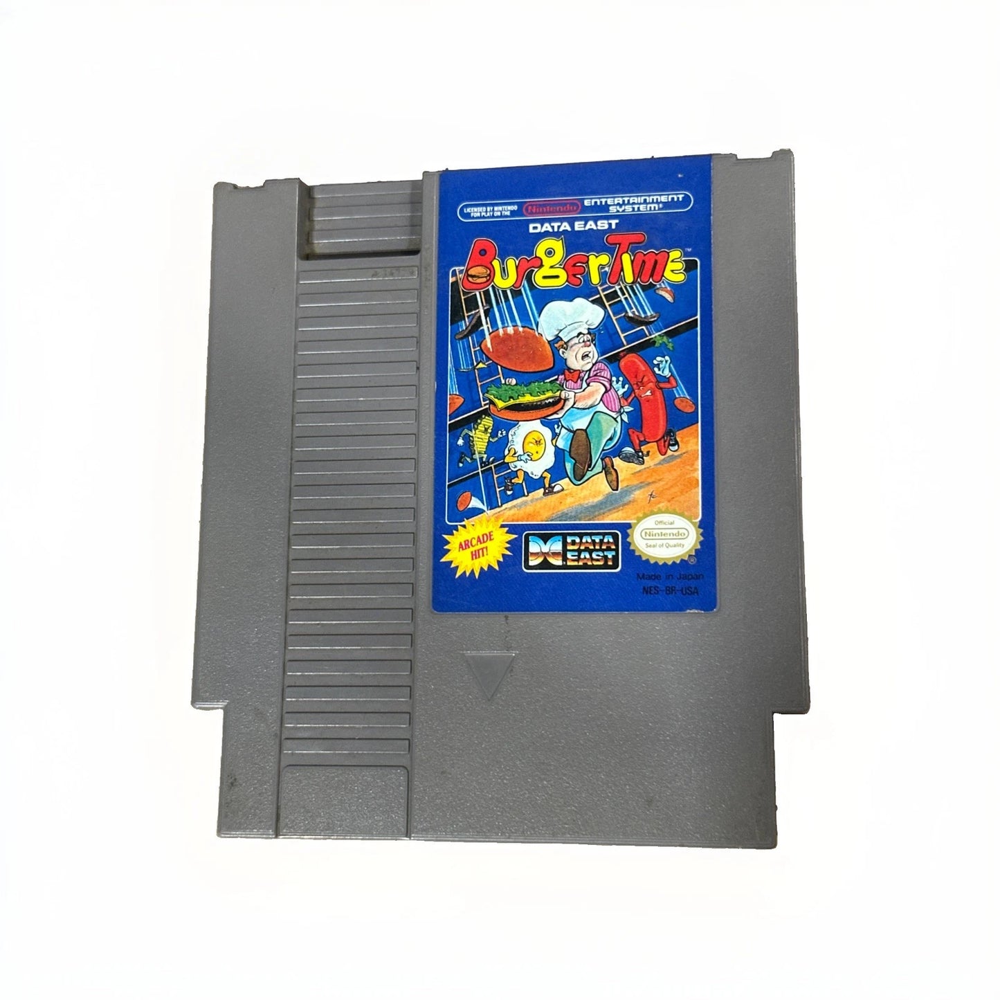 BurgerTime Game Cartridge w/ Sleeve for NES Authentic