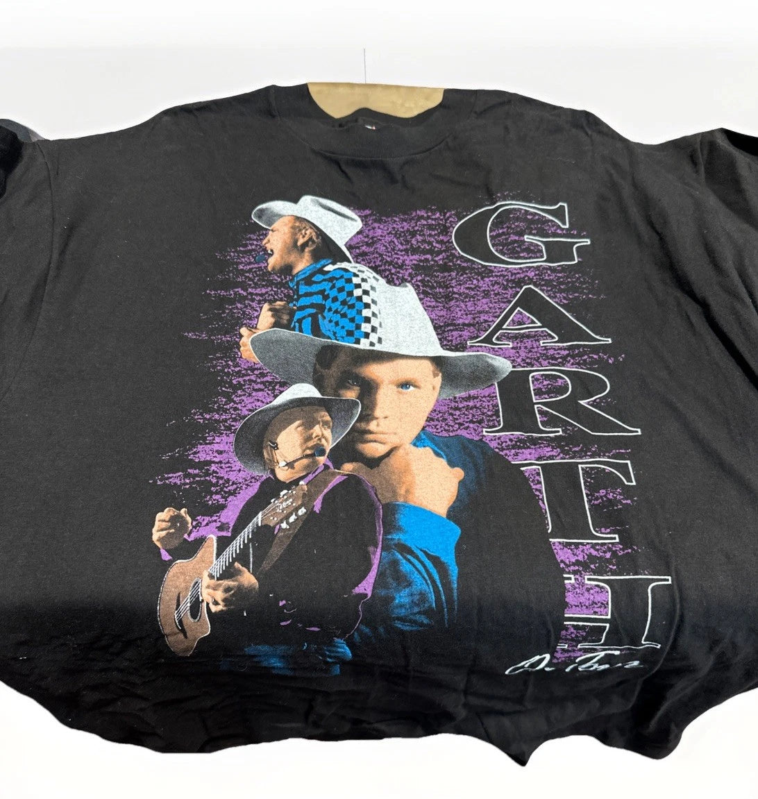 VTG 90s Garth Brooks On Tour Single Stitch T-Shirt Sz XL