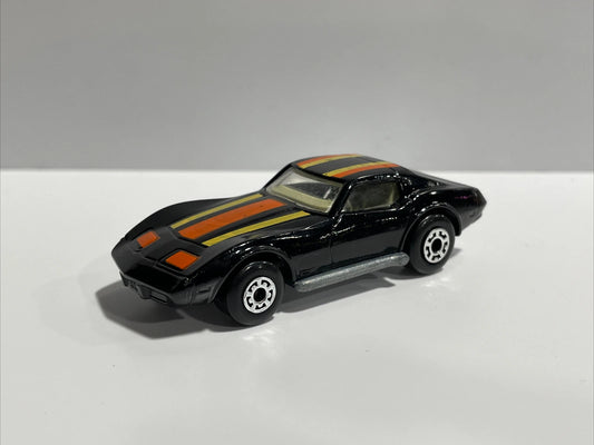 Vintage Black MATCHBOX SUPERFAST 1979 CHEVROLET CORVETTE No. 62, England MINT