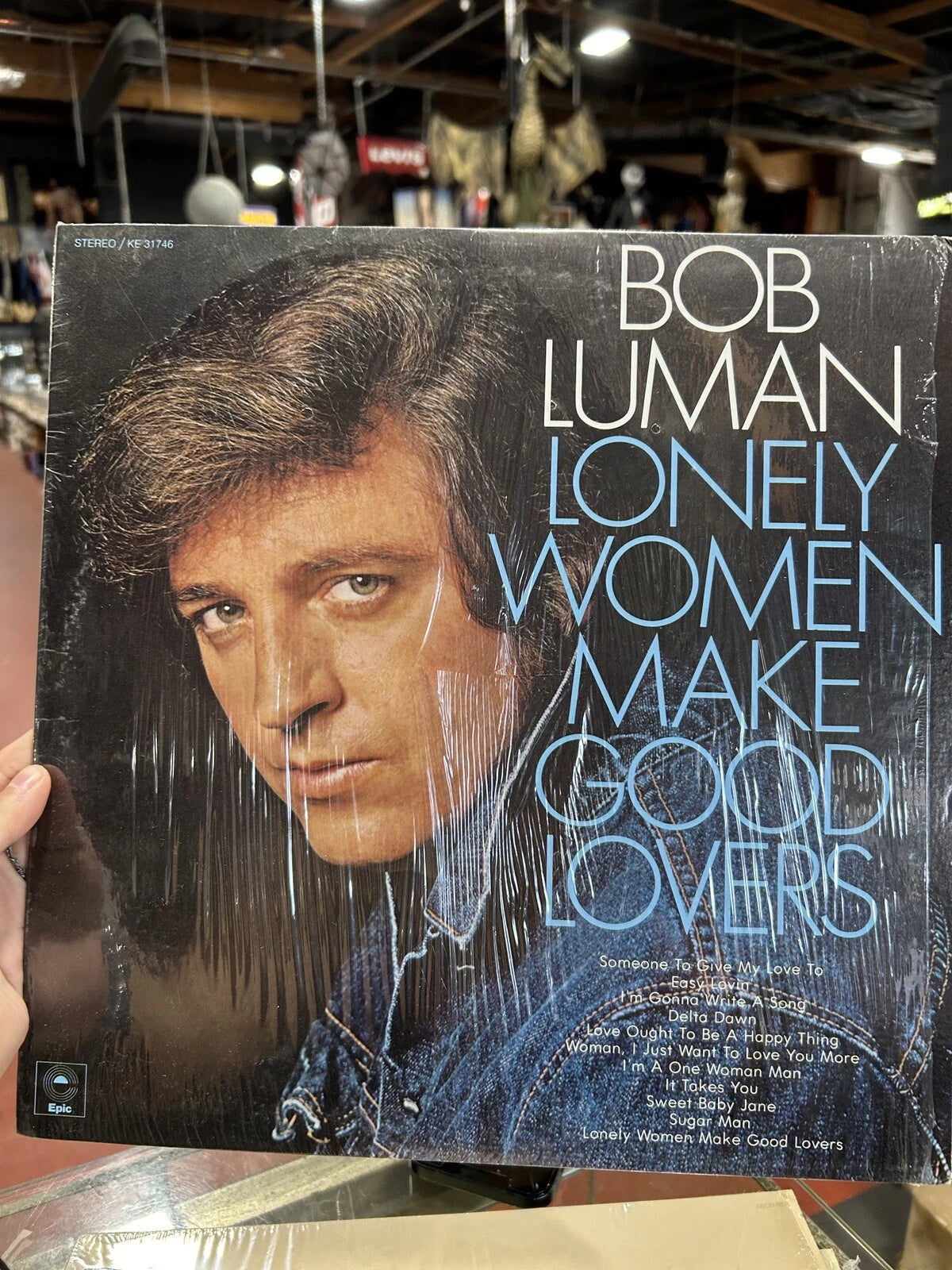 BOB LUMAN, LONELY WOMEN MAKE GOOD LOVERS - LP KE 31746 with Shrink wrap vg+++