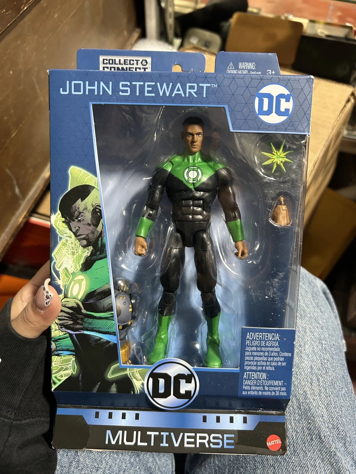 DC Multiverse - John Stewart / Green Lantern - 6" Figure - C&C Ninja Batman BAF