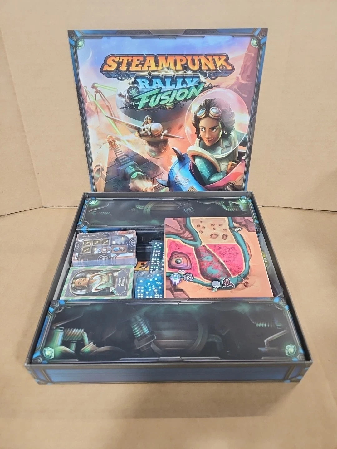 Steampunk Rally Board Game + Steampunk Rally Fusion Complete