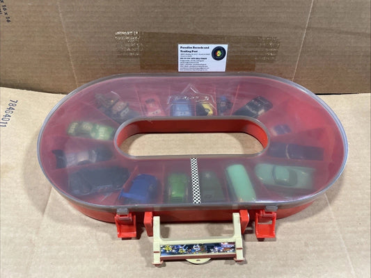 Disney Cars Race Case Track Carry Case Lot Of 15 Missing Doc Hudson Original Car