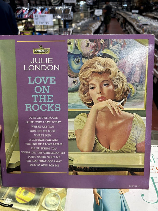 JULIE LONDON Love on the Rocks 1962 PROMO mono LP LRP 3249 - vg++