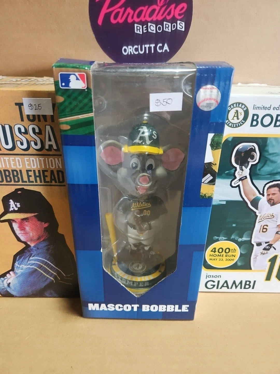 Oakland A’s Bobblehead Lot Of 7 Vintage Donaldson Hunter Giambi See Descrip