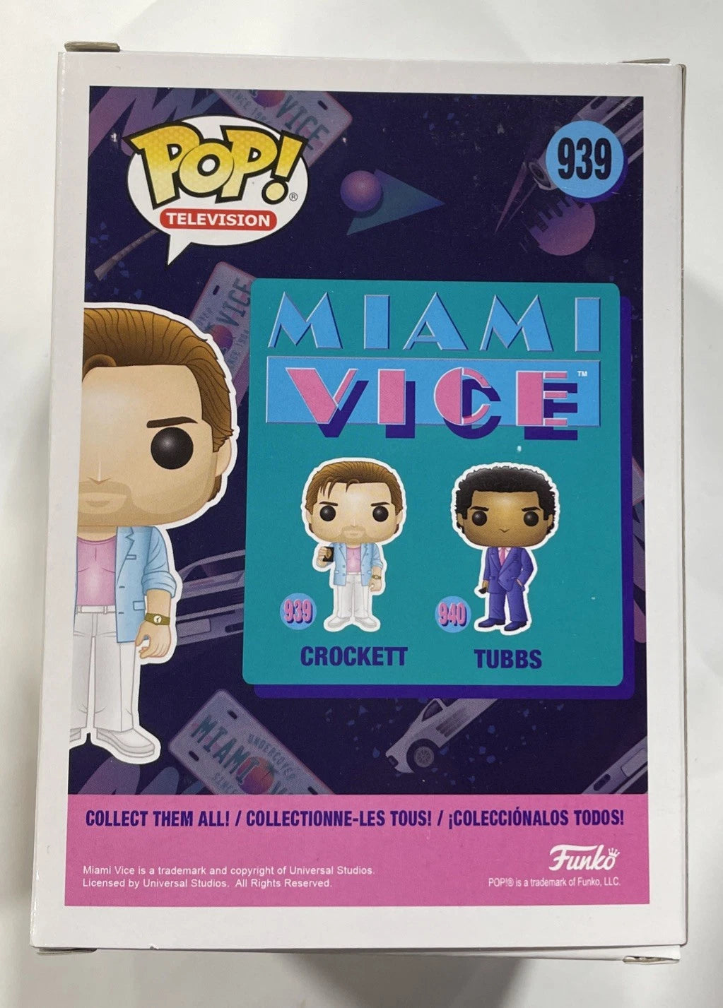 Funko Pop Television Miami Vice Crockett Box 939 NIB 2019