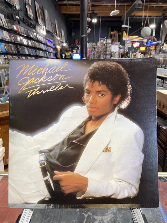 RARE - MICHAEL JACKSON THRILLER RARE COVER ERROR VG+ VINYL RECORD QE 38112