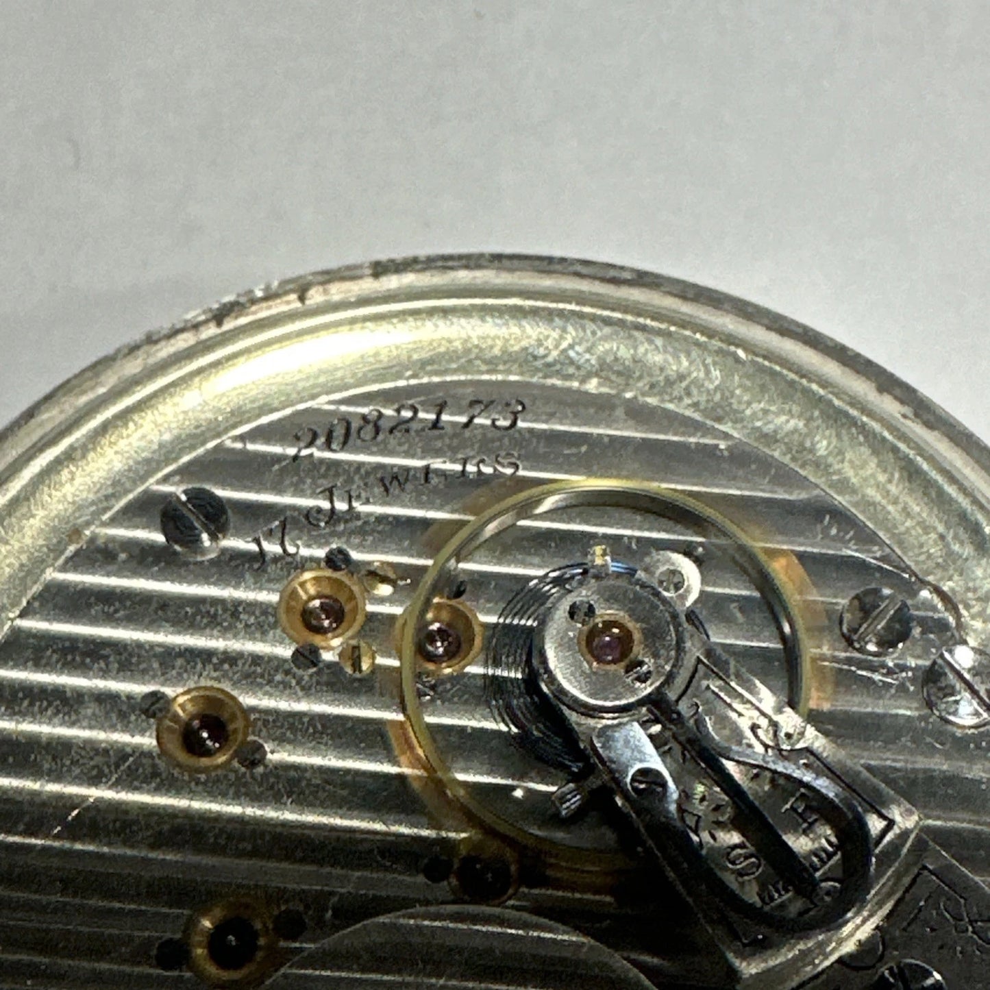 1902-1908 Illinois Washington W.Co. 17 Jewel Vintage Silver Pocket watch