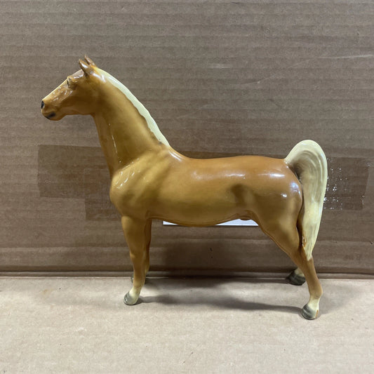 Vintage Mortens Studio Palamino Horse Standing Ceramic Porcelain? Horse Figurine