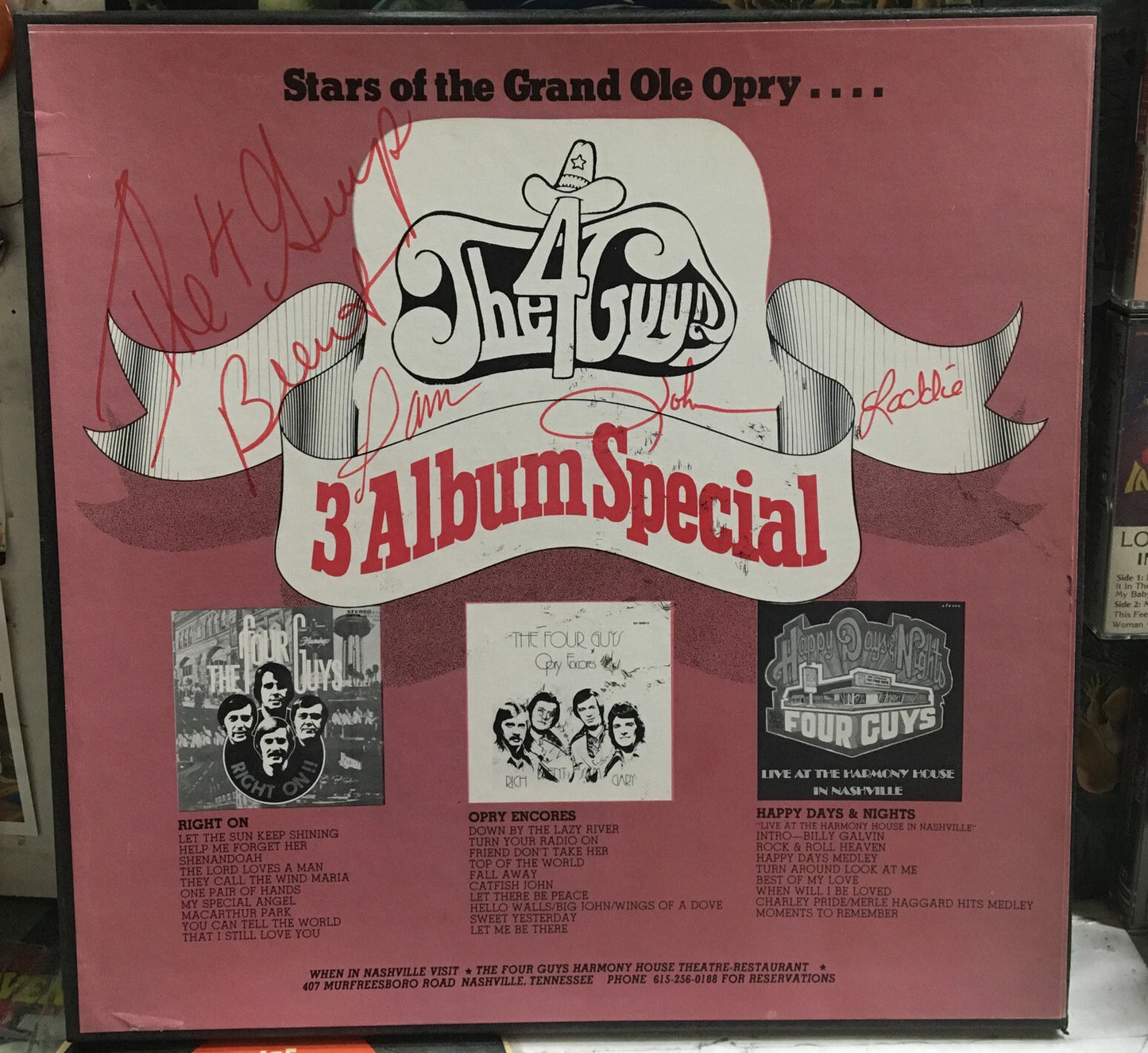 The 4 Guys 3 Album Special Autographed Record Set