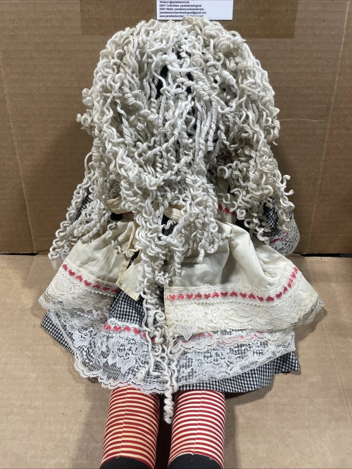 Large Vintage African American Folk Art Rag Doll, 24” Lot Of 2