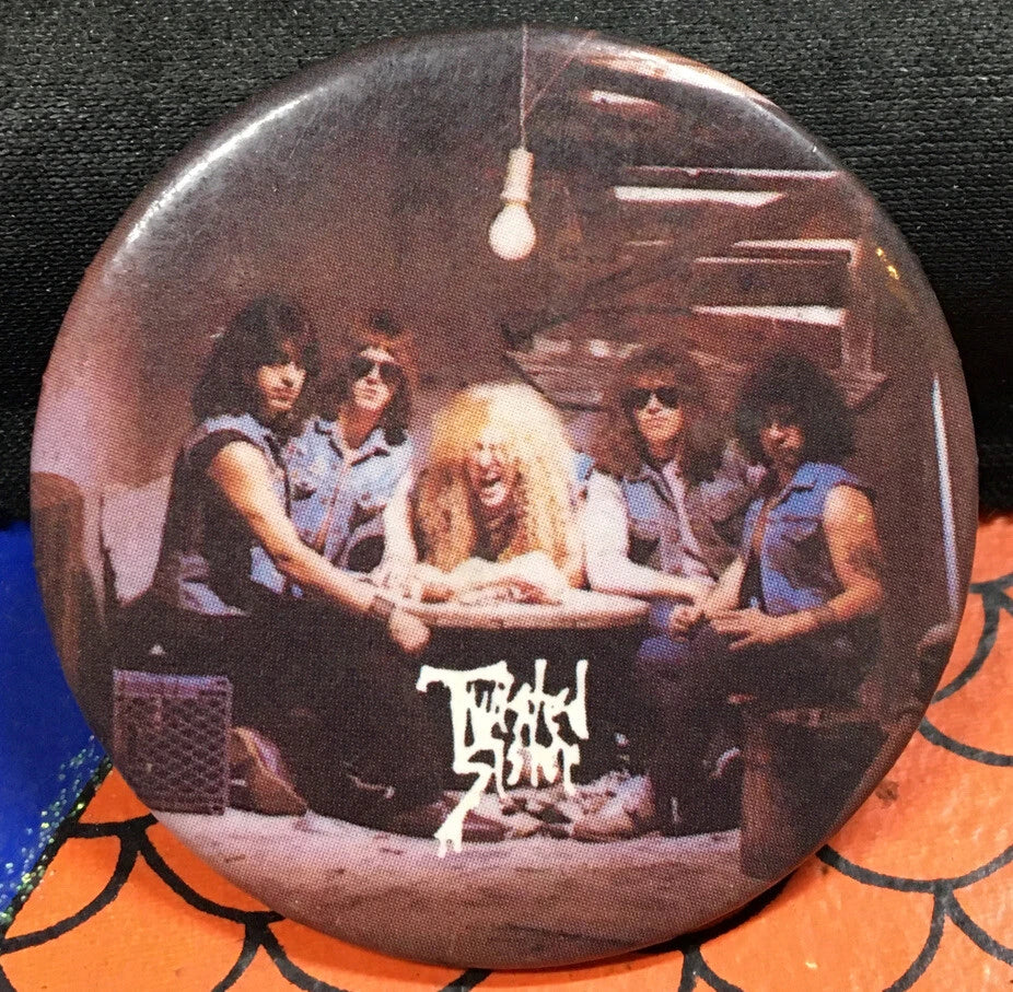 Twisted Sister Vintage Button