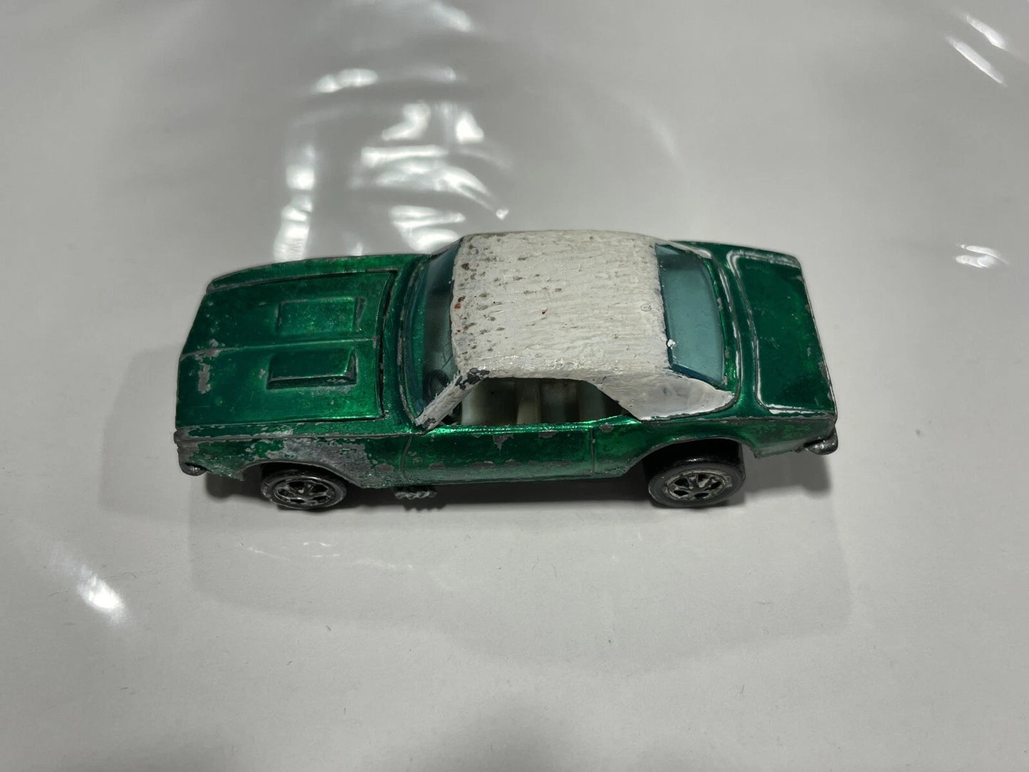 1967 Hot Wheels redline CUSTOM CAMARO green diecast