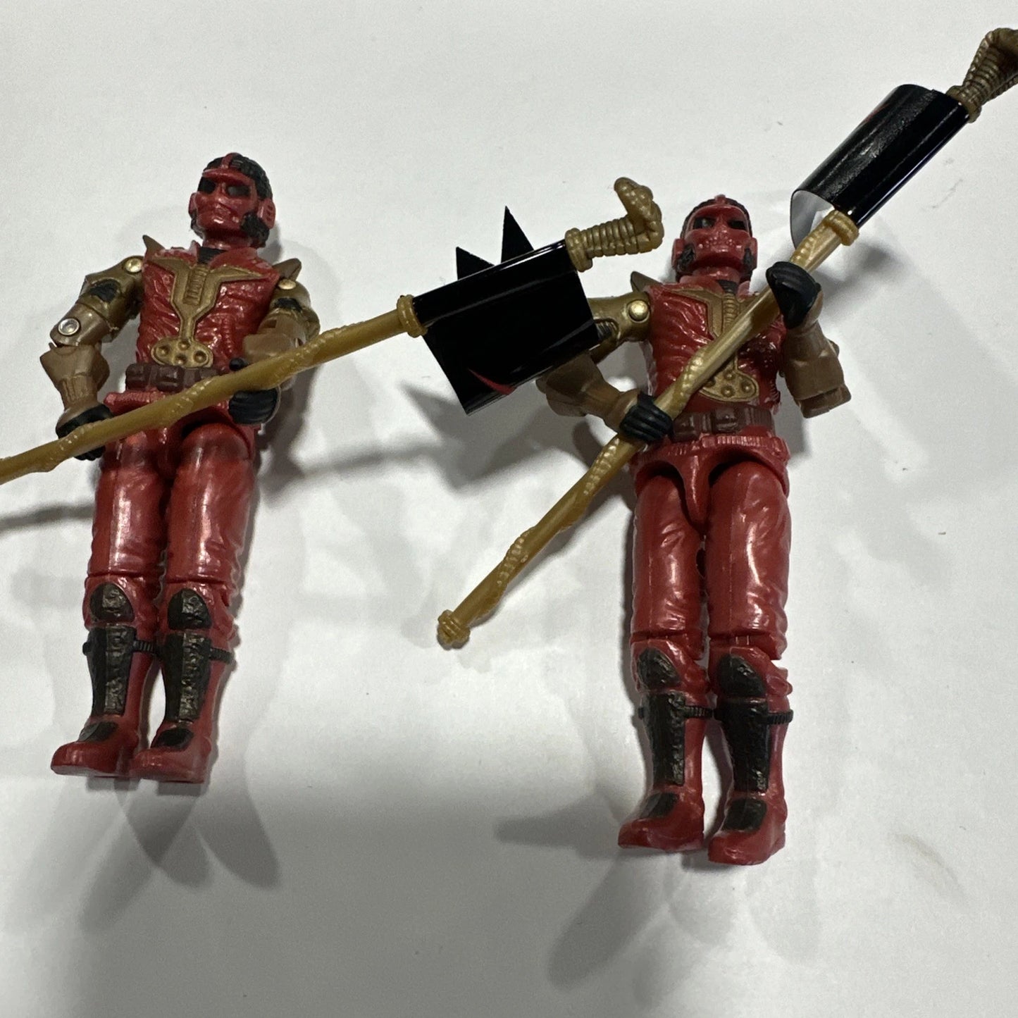 2005 GI Joe Lot Cobra Imperial Guards With Flags And Cobra Commander