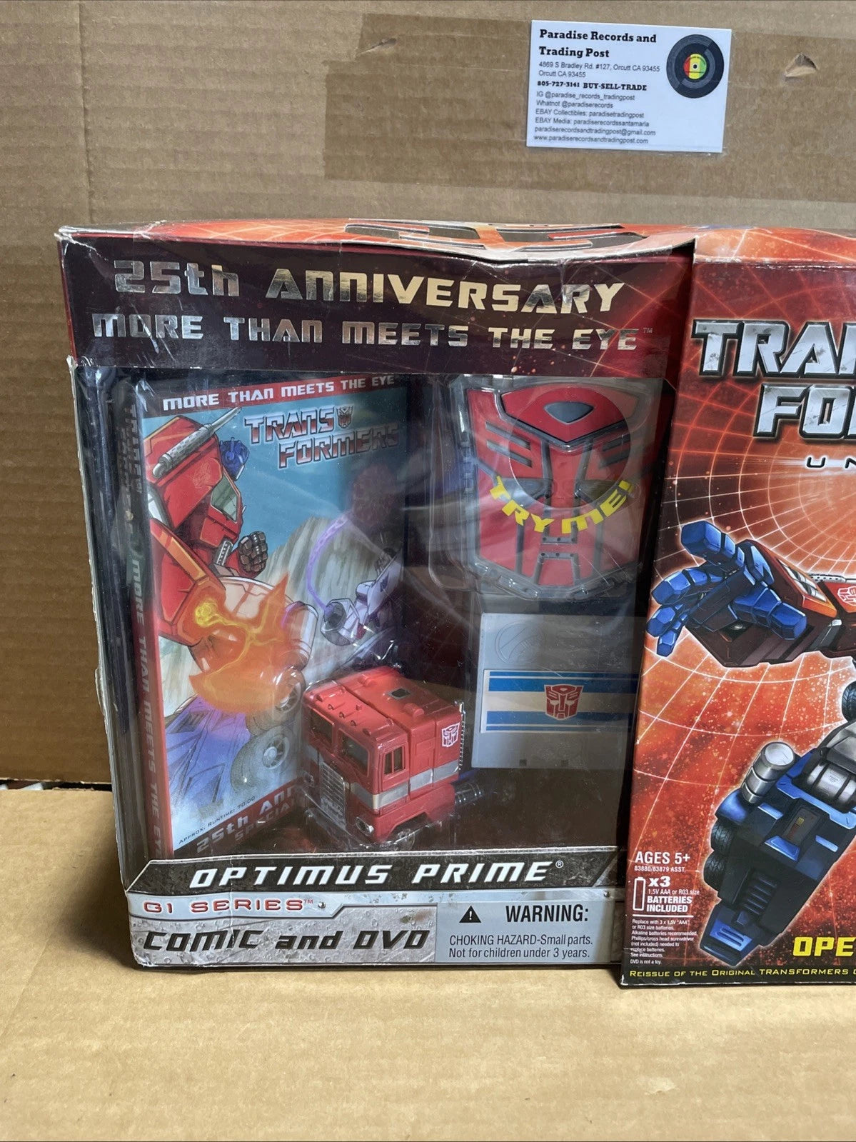 Hasbro Transformers Universe: 25th Anniversary Optimus Prime Box has Wear