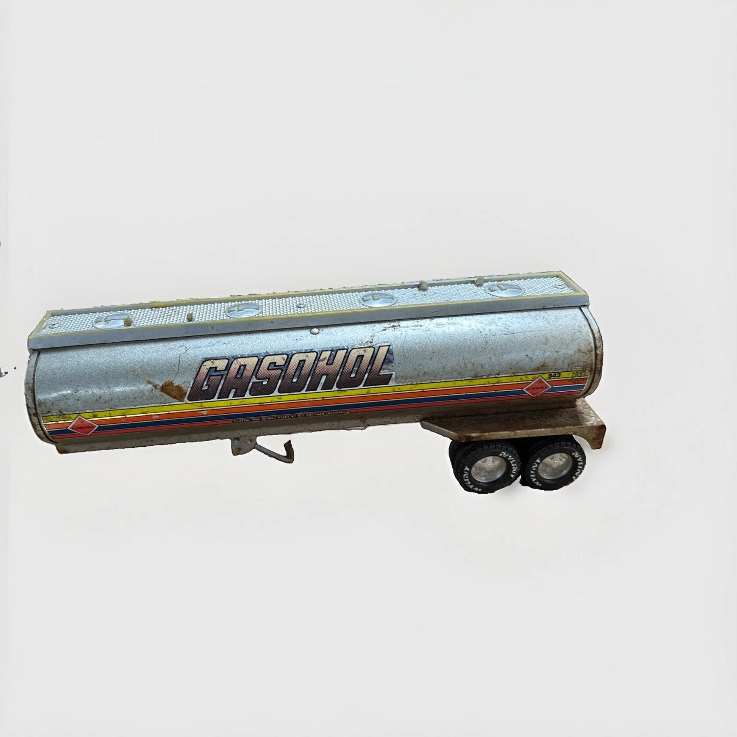 Vintage Nylint "Gasohol" Tanker Truck - 1980s Pressed Steel Collectible
