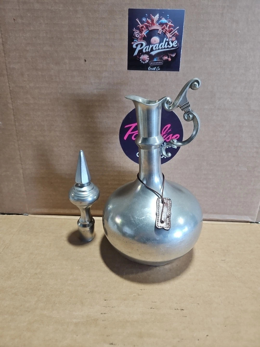 Vintage C&K Co. Kurz Tiel Holland Real Pewter Decanter