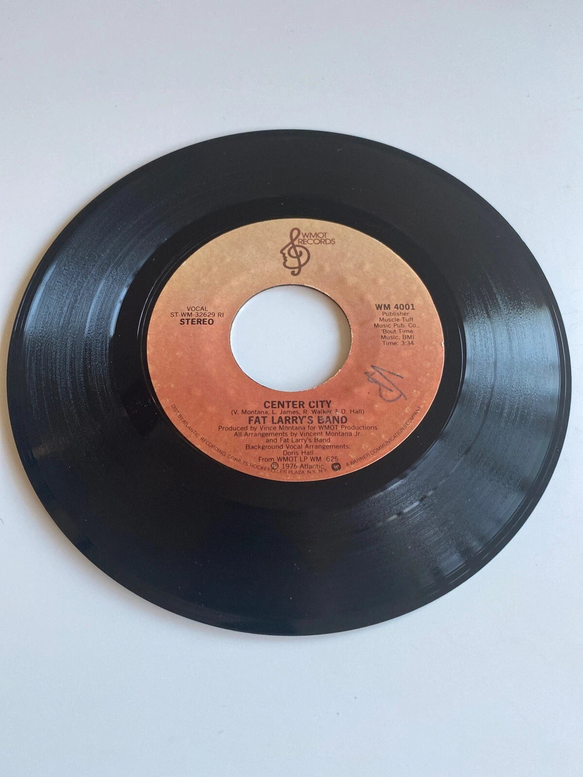 Fat Larry's Band Center City 7" vinyl single record K10951 WMOT 1977