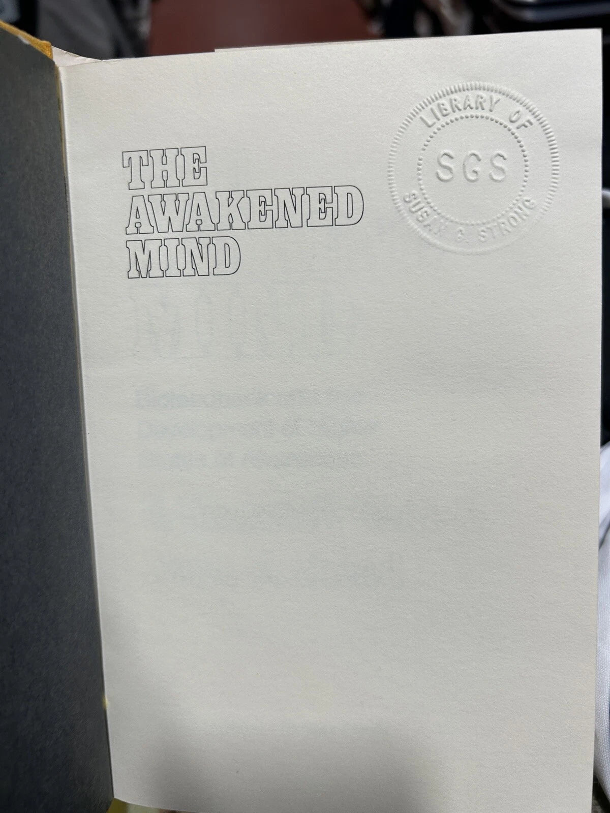 The Awakened Mind C Maxwell Cade Nona Coxhead 1979