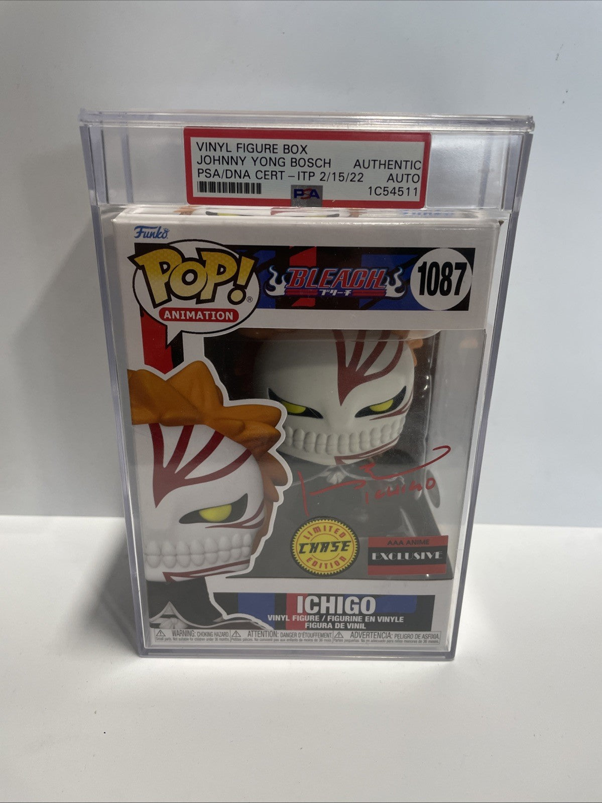 Ichigo 1087 Chase Funko Pop Signed By Johnny Yong Bosch w/ COA - PSA