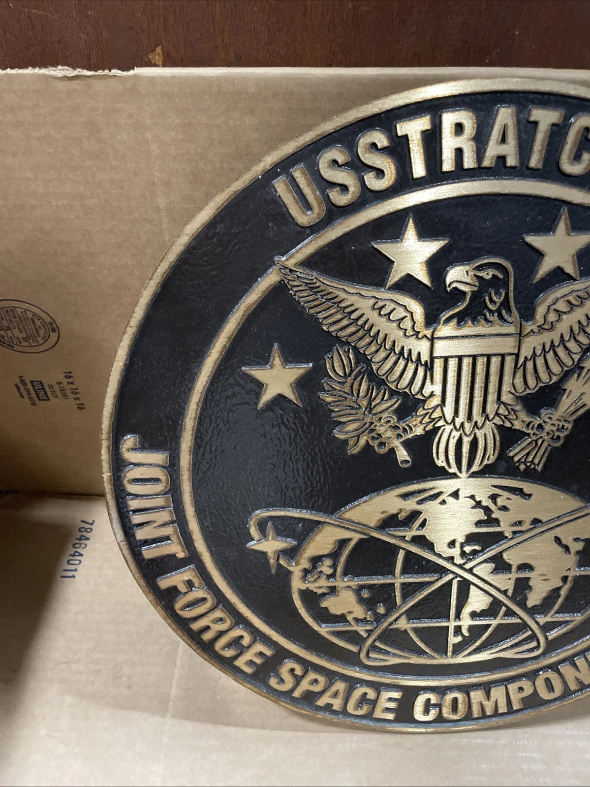 USSTRATCON JOINT FORCE SPACE COMPONENT COMMAND METAL SIGN