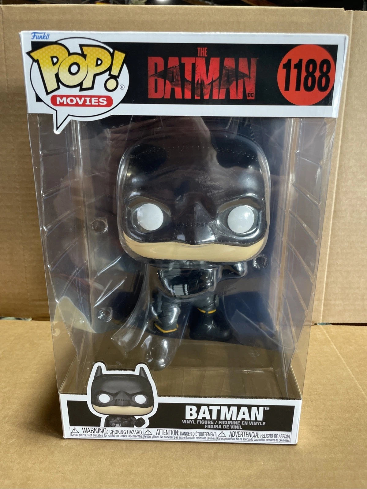 Funko Pop Movies - Jumbo - The Batman 1188 10" Vinyl Figure NEW