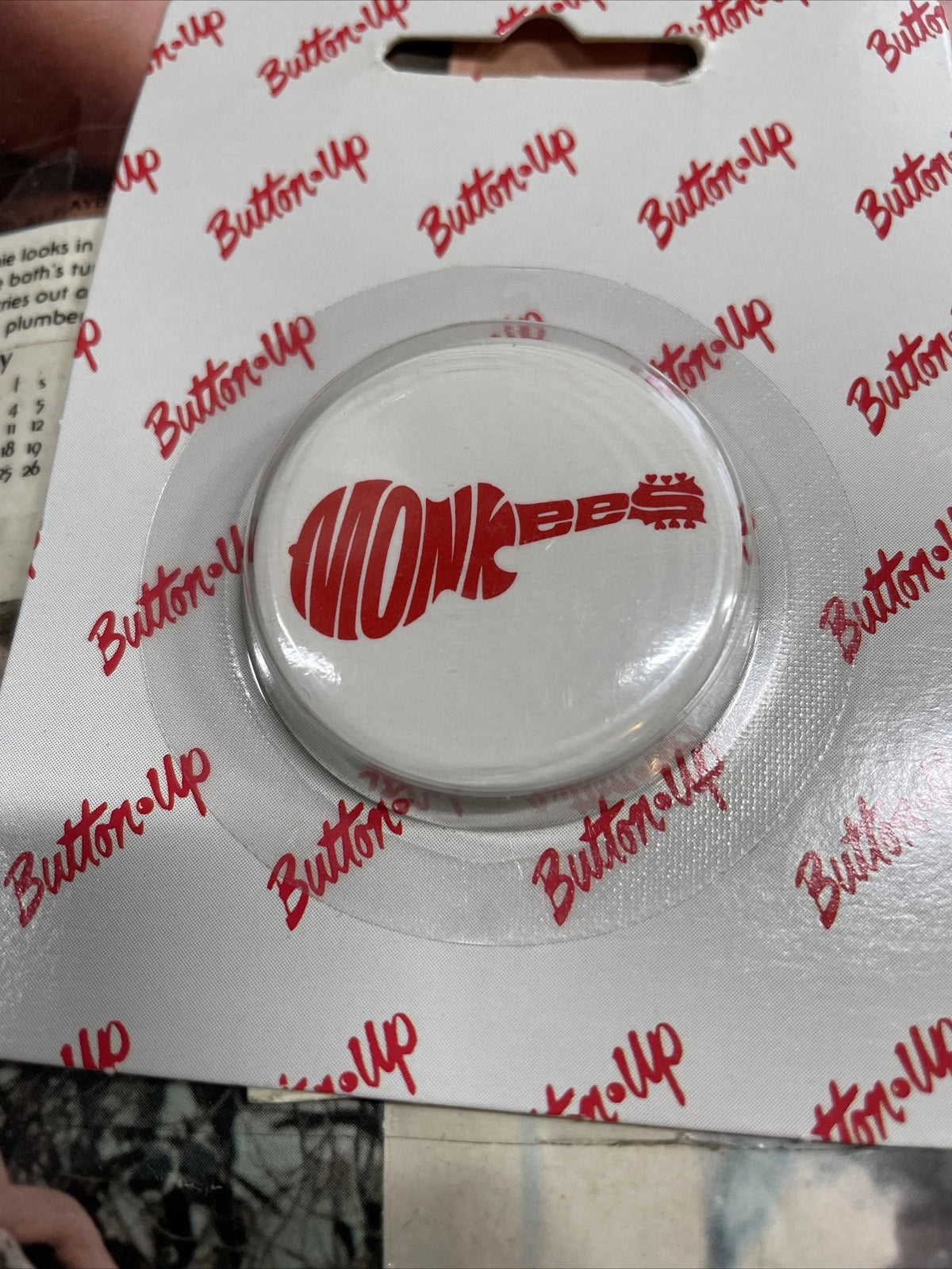 Vintage Monkees Sealed Button