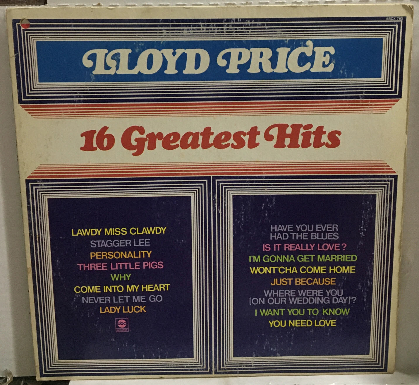 Llyod Price 16 Greatest Hits Record ABCX-763