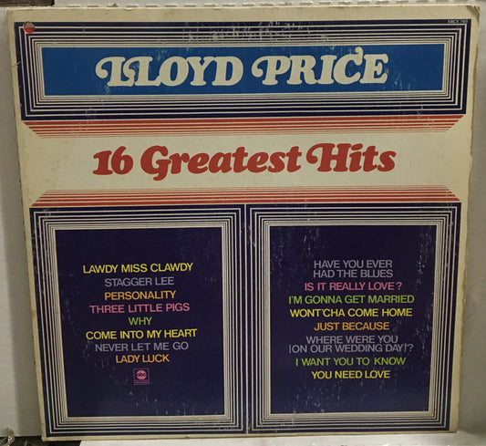 Llyod Price 16 Greatest Hits Record ABCX-763