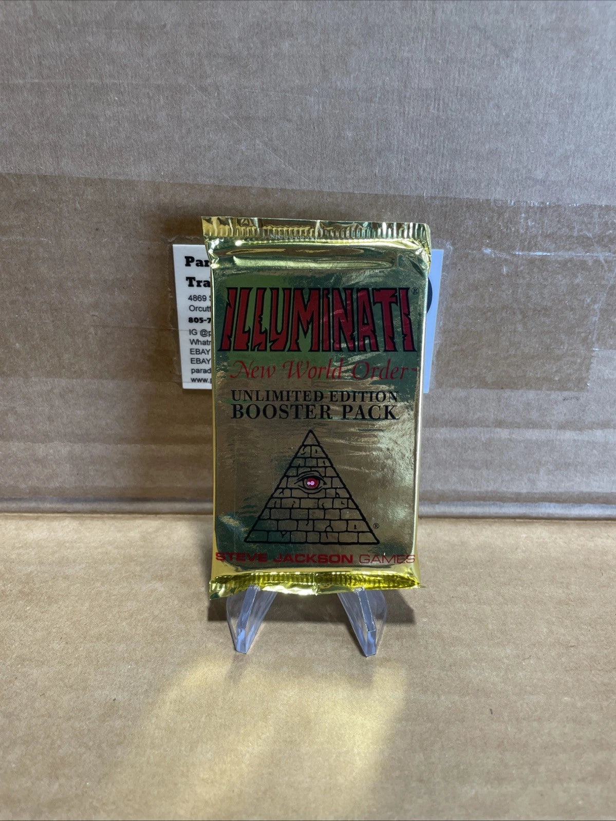Illuminati New World Order CCG INWO Unlimited Edition Booster Pack New Sealed