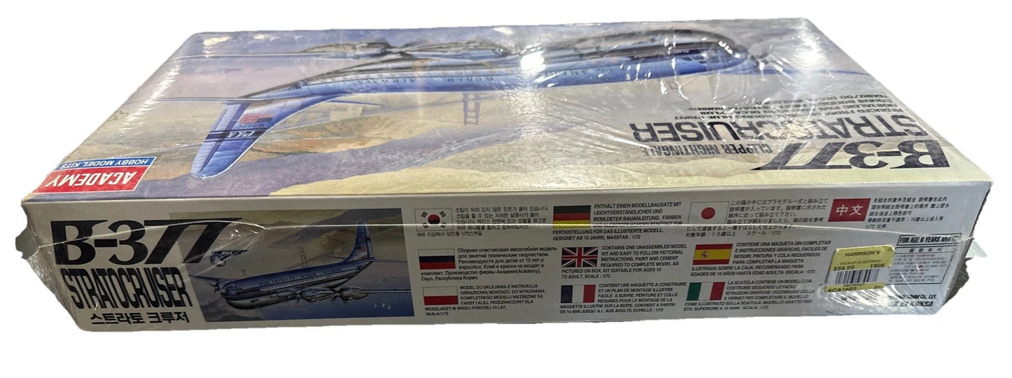 Academy 1/72 B-377 Clipper Nightingale Stratocruiser Model Kit #1603 SEALED