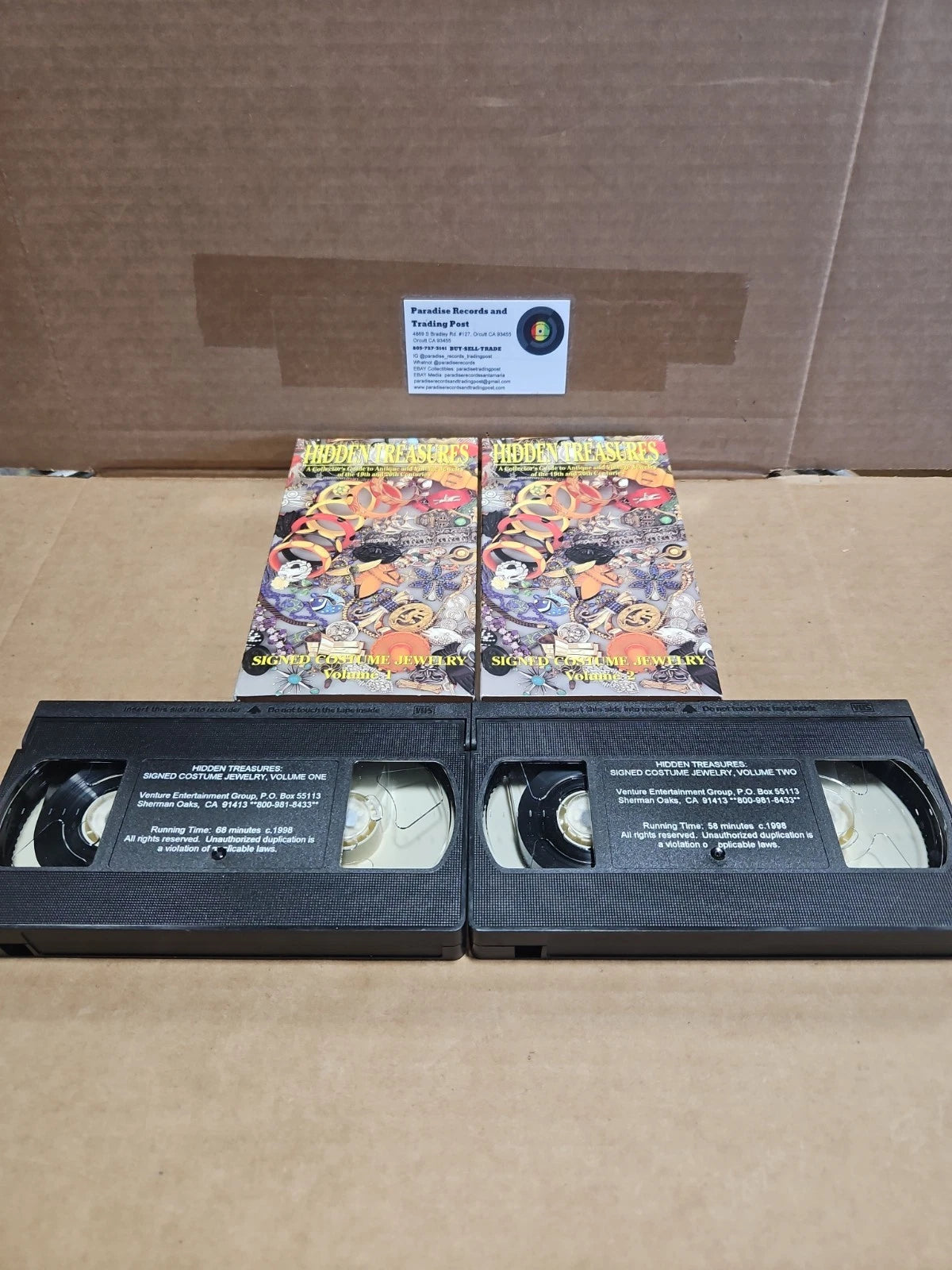 Hidden Treasures 19th 20th Century Jewelry Collector 1992 VHS Tape Volume 1 + 2