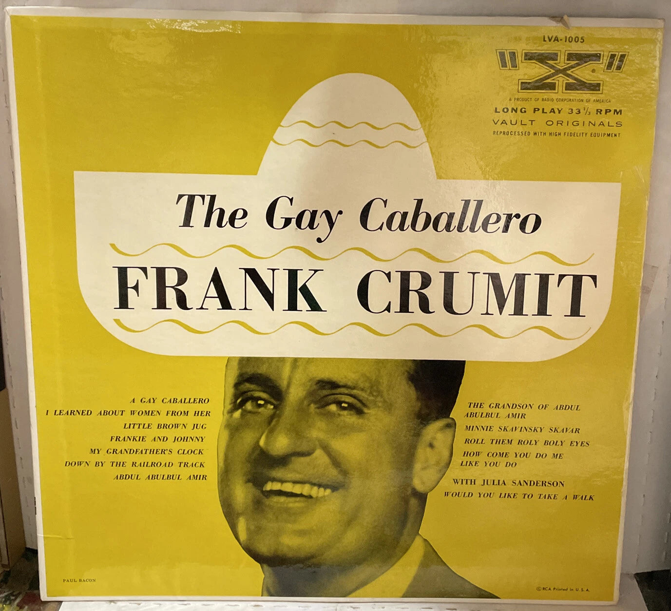 Frank Crumit The Gay Caballero Record LVA-1005