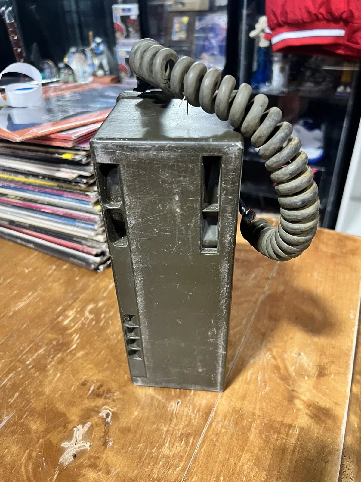 Military US Telephone Instrument Release Goods Interior Vintage