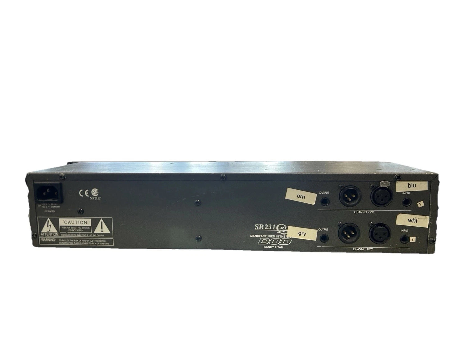 DOD SR231 QX Dual Channel 31-Band EQ 2U Rack Mount Graphic Equalizer TESTED/WORK