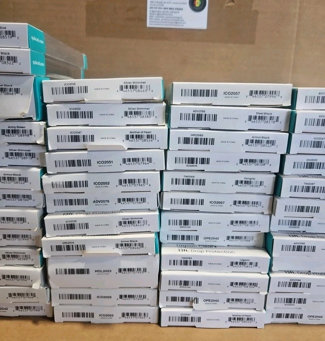 Lot of 71 Quikcell Mixed Phone Cases, One Plus, Samsung Moto TCL