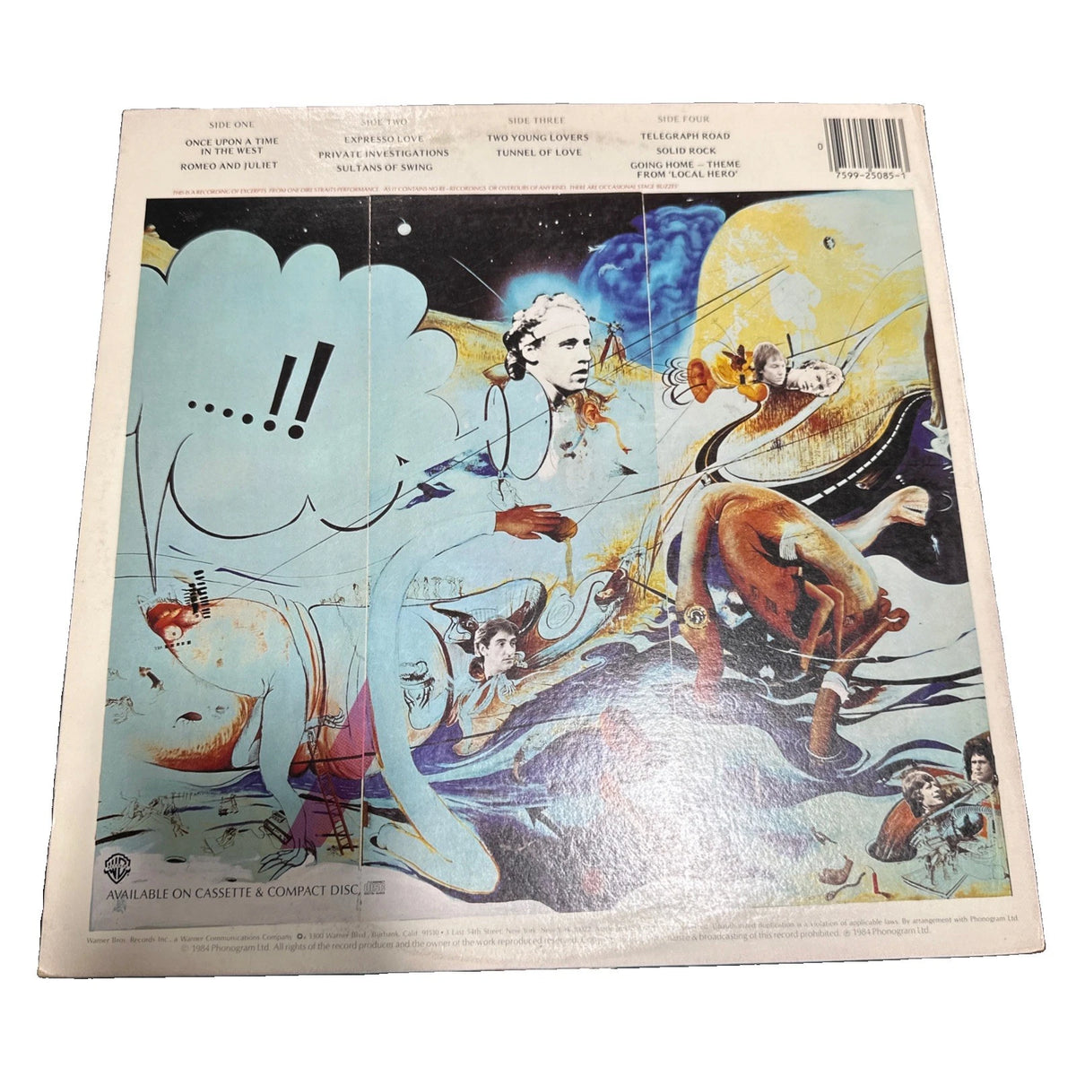Dire Straits Alchemy Live 1984 Quiex II Limited Edition Virgin Black Vinyl promo