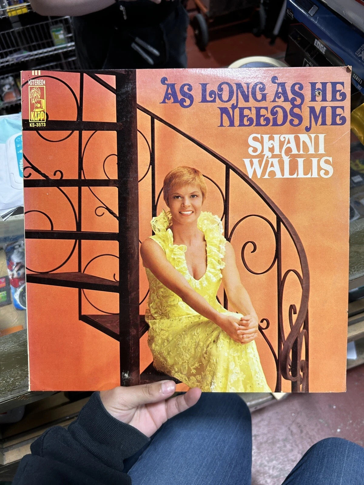 SHANI WALLIS: As long as he needs me KAPP 12" LP 33 RPM KS-3573 Vinyl lp vg+