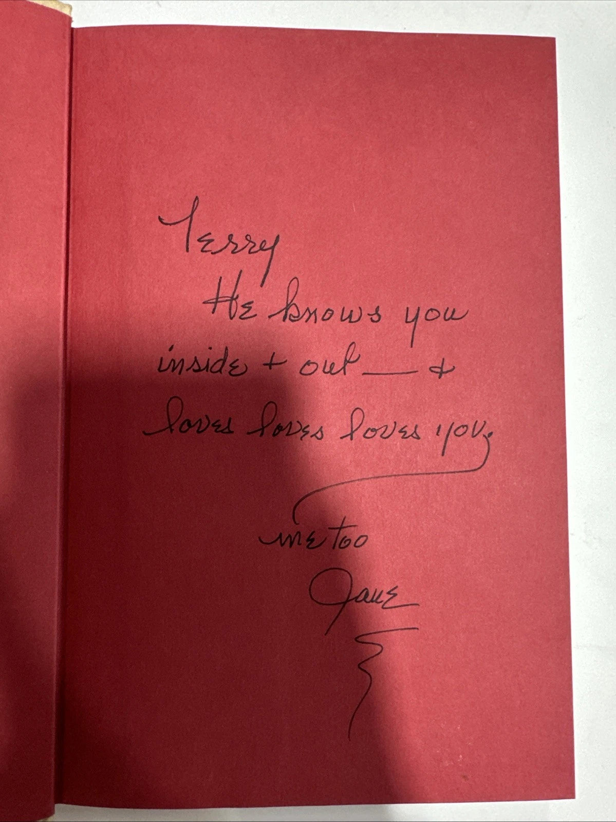 SIGNED "Jane Russell," A Memoir Book Personalized Signed Book