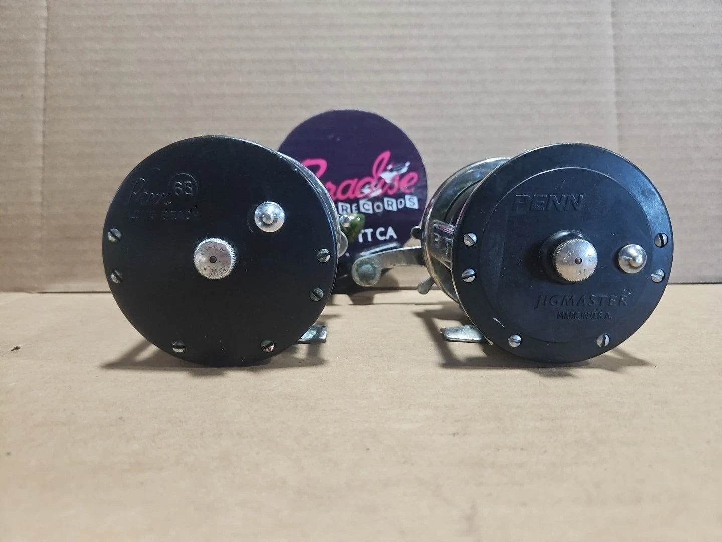 Penn Long Beach 65 Baitcast Fishing Reel + Penn Jigmaster 500 Reel Vintage